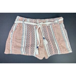 Natural Reflections 100% Cotton Multicolor Pull On Shorts w/Pockets Size Small